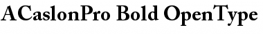 Adobe Caslon Pro Bold Font