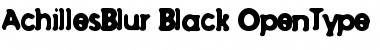 AchillesBlur Black Font