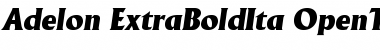 Adelon-ExtraBoldIta Regular Font