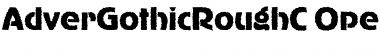 AdverGothicRoughC Regular Font