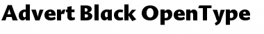 Advert Black Font
