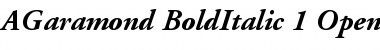 Adobe Garamond Bold Italic