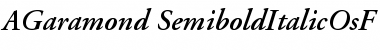 Adobe Garamond Semibold Italic Oldstyle Figures Font