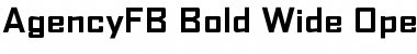 AgencyFB Bold Wide Font