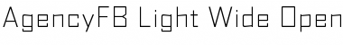 AgencyFB Light Wide Font