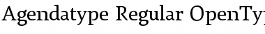 Agendatype Regular Font