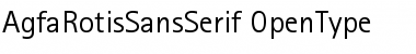 AgfaRotisSansSerif Regular Font