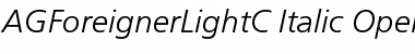 AGForeignerLightC Italic