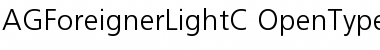 AGForeignerLightC Regular Font