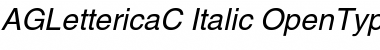 AGLettericaC Italic Font