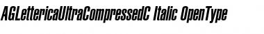 AGLettericaUltraCompressedC Italic