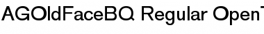 AG Old Face BQ Regular Font