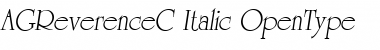 AGReverenceC Italic Font
