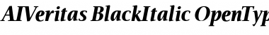 AIVeritas BlackItalic Font