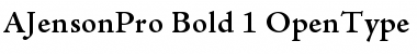 Adobe Jenson Pro Bold Font