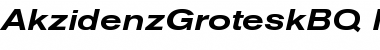 Akzidenz-Grotesk BQ Medium Extended Italic Font