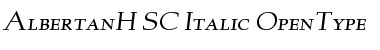AlbertanH-SC-Italic Font