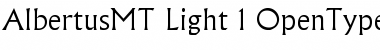 Albertus MT Light Font