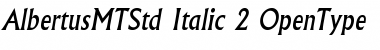 Albertus MT Std Italic Font
