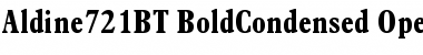 Aldine 721 Bold Condensed Font