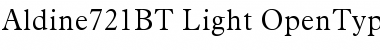 Aldine 721 Light Font