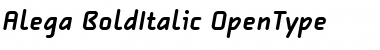 Alega-BoldItalic Font