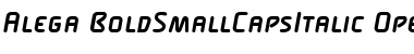 Alega-BoldSmallCapsItalic Font
