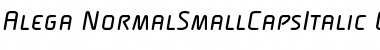 Alega-NormalSmallCapsItalic Font
