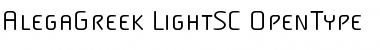 AlegaGreek-LightSC Font
