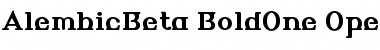 AlembicBeta-BoldOne Regular Font