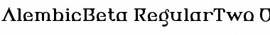 AlembicBeta-RegularTwo Regular Font
