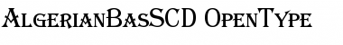 Algerian Basic SC D Regular Font