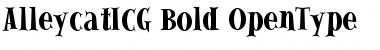 AlleycatICG Bold Font