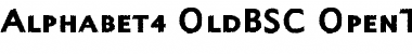 Alphabet4 OldBSC Font