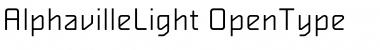 AlphavilleLight Regular Font