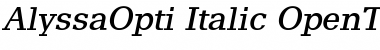 AlyssaOpti Italic