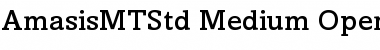 Amasis MT Std Medium Regular Font