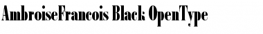 Ambroise Francois Black Font