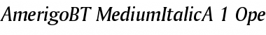 Bitstream Amerigo Medium Italic