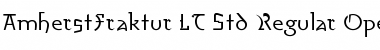 AmherstFraktur LT Std Regular Font