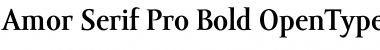 Amor Serif Pro Bold Font