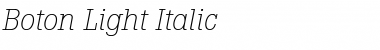 Boton Italic Font