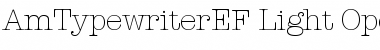 AmTypewriterEF Light Font