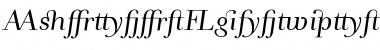 AndradeLigaturesItalic Font