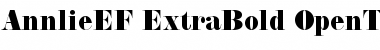 AnnlieEF-ExtraBold Regular Font