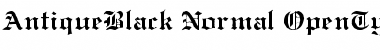 AntiqueBlack Font