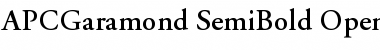 APCGaramond-SemiBold Font