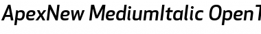 Apex New Medium Italic