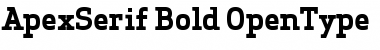 Apex Serif Bold Regular Font