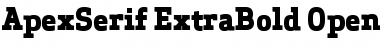 Apex Serif Extra Bold Font